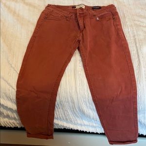 Women’s red jeans
